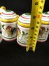 Rooster Painted Creamers And Shakers