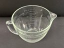 Vintage Glass Mixing Bowls With Spouts & Handles
