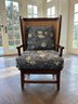 A Classic Coastal Chic Oak And Rattan Arm Chair By Ralph Lauren