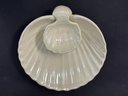 A Chip-n-Dip Set With A Shell Form In A Pearly Finish