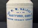 Vintage Crock Jug: W.W. Walker Co., Hartford, CT