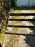 Bluestone Front Steps, Upper And Lower Landings And Wrought Iron Rails