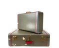 Vintage - Duo Of White Star Luggage Travel Set