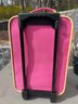 Pair Of Children's Soft Shell Rolling Suitcases