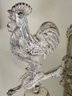 AWESOME Vintage Cast Iron DINNER BELL Rooster Motif- Bell Sounds Great!