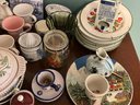 Large Lot Of Miscellaneous Decorated Porcelain Collectables