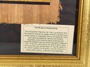 A Vintage Egyptian Papyrus Print - COA Included