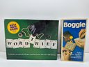 Vintage Chinese Checkers Board, Word Thief, Boggle & Word Game Books