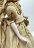 Antique Doll On Lamp Base, Head, Hands & Dress Only (No Body)