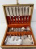 A Vintage Silver Plated Flatware Set In Original Box