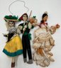 8 Dolls Including Portuguese Dancing Couple, Sailor & More, Mostly Vintage