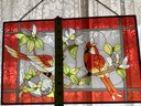 Cardinal Stained Glass Piece