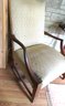 Antique Mahogany Fabric Lolling Chair
