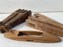 Antique Wood Plum Line And Measuring Tools