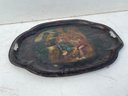 A Late 19th Century Tole Painted Metal Russian Tray