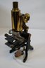 Antique 1900 J. Swift & Son Petrological Brass Microscope Complete In Case With Key - Stunning Condition!