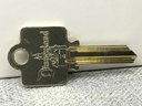 Rare DISNEYLAND 1955 Yale & Towne Gold Plated Brass Key To Commemorate Opening Of Disneyland UNCUT - WOW (1)