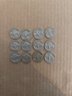 Vintage Lot Of 12 Buffalo Nickels 1934-1937 With Various Mints