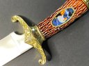Collectible Eagle Bowie Knife On Display Plaque