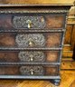 Vintage Solid Wood Dresser With Carved Front Doors