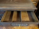 Vintage Solid Wood Dresser With Carved Front Doors