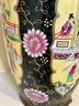 Black And Floral Asian Woman Vase