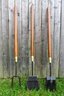 Mid-Century Modern Four-Piece Standing Fireplace Tool Set By Seymour Manufacturing Co.