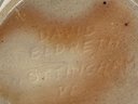 Vintage Salt Glazed Crock Signed David Eldreth Knottingham PA 3 3/4' H X 6' W