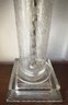 Vintage Etched Glass Table Lamp