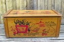 A Child's Circus Themed Wooden Toy Box