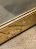 Vintage Asian Real Gold Leaf Hand Painted Mirror