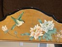 Vintage Asian Real Gold Leaf Hand Painted Mirror
