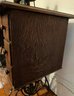 Vintage Singer Sewing Machine In Original Wood Cabinet With Iron Base