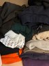Over 40 Pieces Unsorted Womens Clothing: Sweaters, Sweatpants, Pants & More