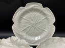 White Ceramic Cabbage Leaf Entertaining Pieces By Bordallo Pinheiro