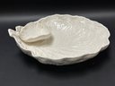 White Ceramic Cabbage Leaf Entertaining Pieces By Bordallo Pinheiro