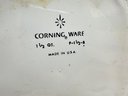 2 Vintage Corning Ware Casserole Dishes, Cornflower Blue 1.5 Liter & Symphony Pattern 2.5 Liter