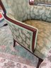 Pair Of Custom Upholstered Vintage 'mirror' Chairs