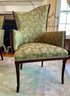 Pair Of Custom Upholstered Vintage 'mirror' Chairs