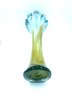 Large Vintage Murano Glass Hand-blown Caramel Swirl Pulled Vase