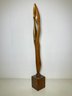 A Large Gorgeous Mid Century Modern Carved Oak Abstract Sculpture