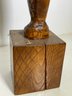 A Large Gorgeous Mid Century Modern Carved Oak Abstract Sculpture