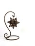 14inch - Glass And Metal Moravian Star Decor On Stand