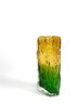 7inch - Vintage Bi Color Textured Bark Glass Art Glass