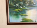 Large Oil On Canvas Painting Signed B. Zhonphga