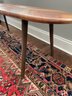 Mid Century Style Walnut Oval Coffee Table