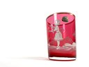 Mary Gregory Pink Glass With Painted Child