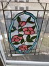 Pink Dogwood Stained Glass Window Panel