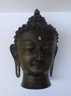 Brass Buddha Head With Turquoise