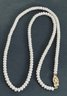 PETITE 3.6MM PEARL NECKLACE 14K GOLD CLASP